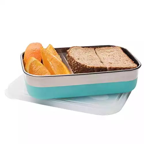 U-Konserve Divided Rectangle Stainless Steel Bento Box Lunch Food Storage